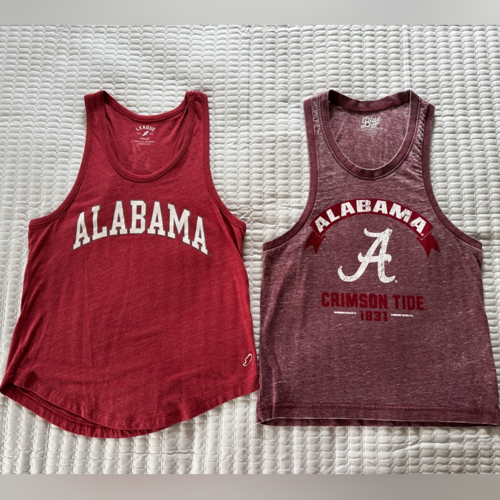 Alabama tank tops. Ladies tanks, small, excellent condition. Go Bama!